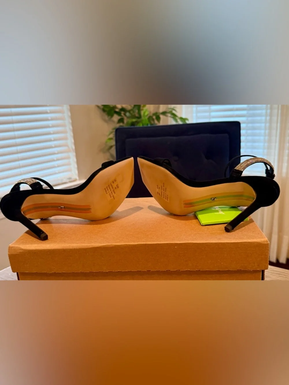 Sam Edelman Ophelia Black Suede Stiletto Heels | Sz. 6M | (NWOB) - Picture 9 of 9